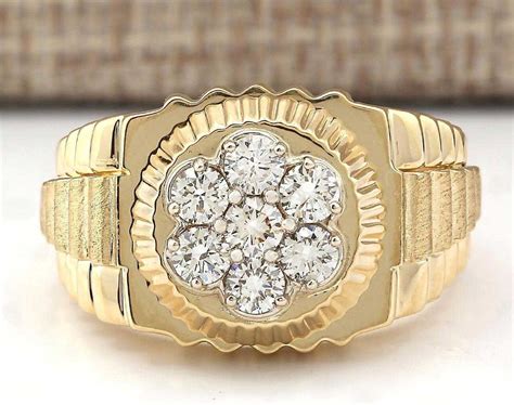 diamond rolex ring mens|rolex rings men 18k.